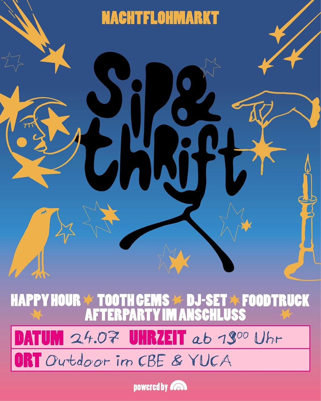 SIP&THRIFT Nachtflohmarkt